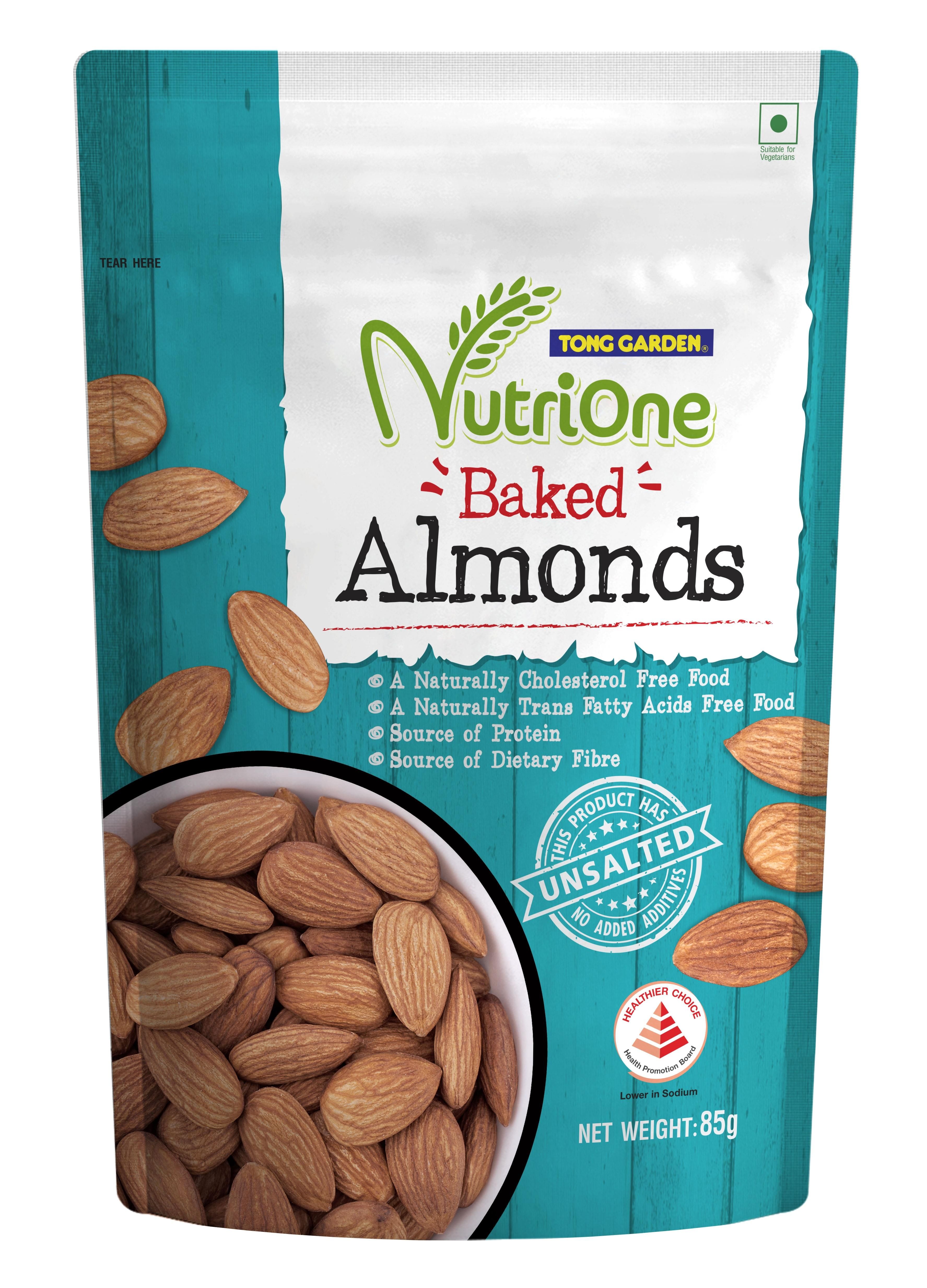 Nutrione Baked Almonds (Unsalted) 