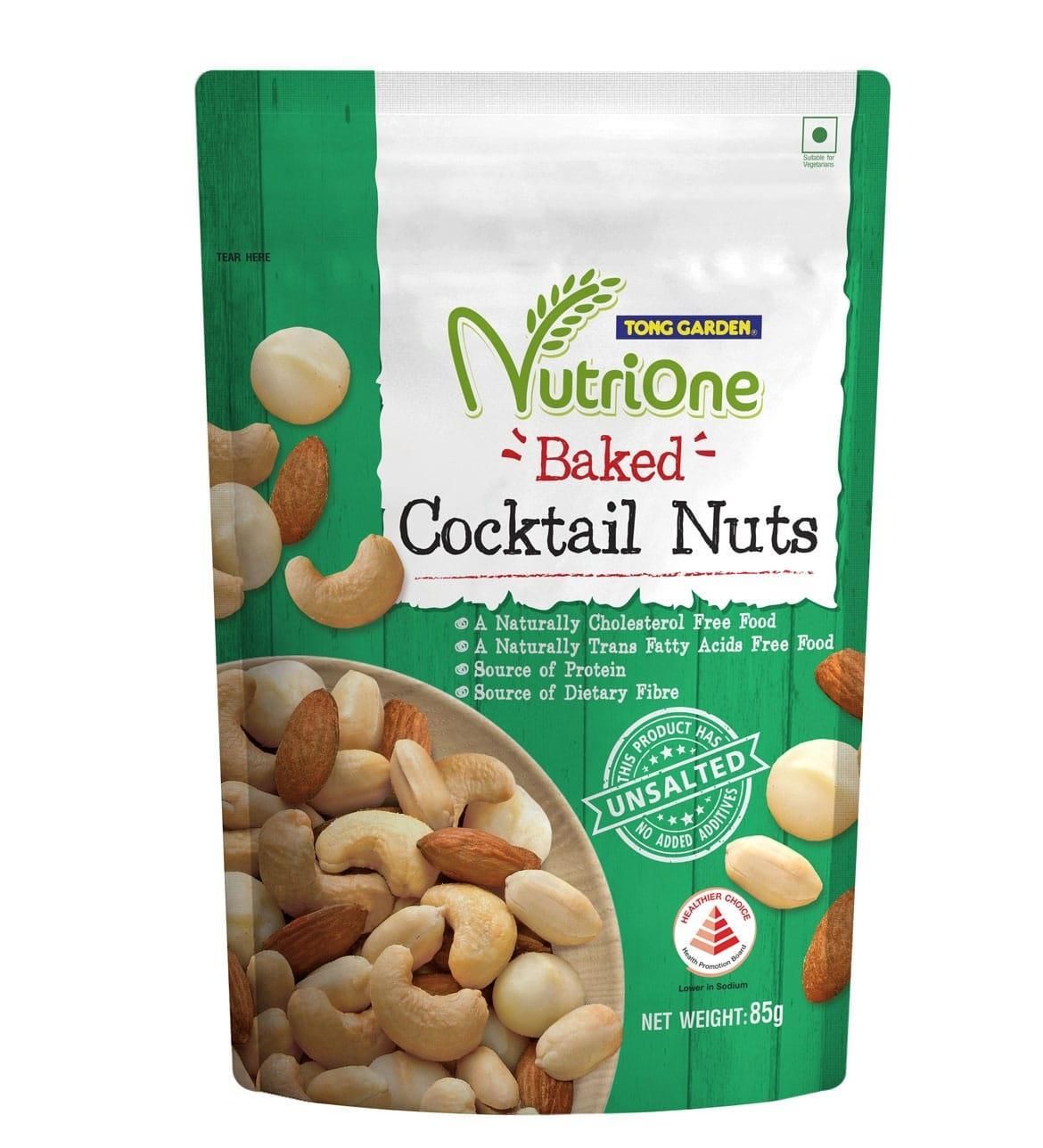 Nutrione Baked Cocktail Nuts (Unsalted)  85g