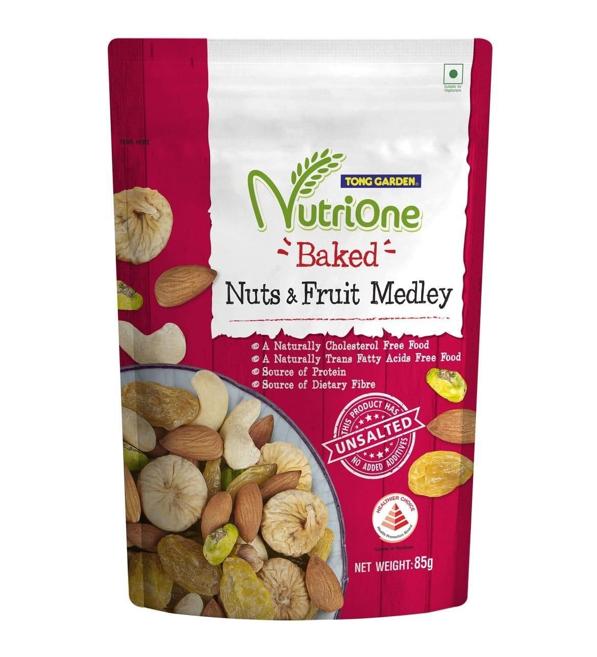 Nutrione Baked Nuts & Fruit Medley 85g