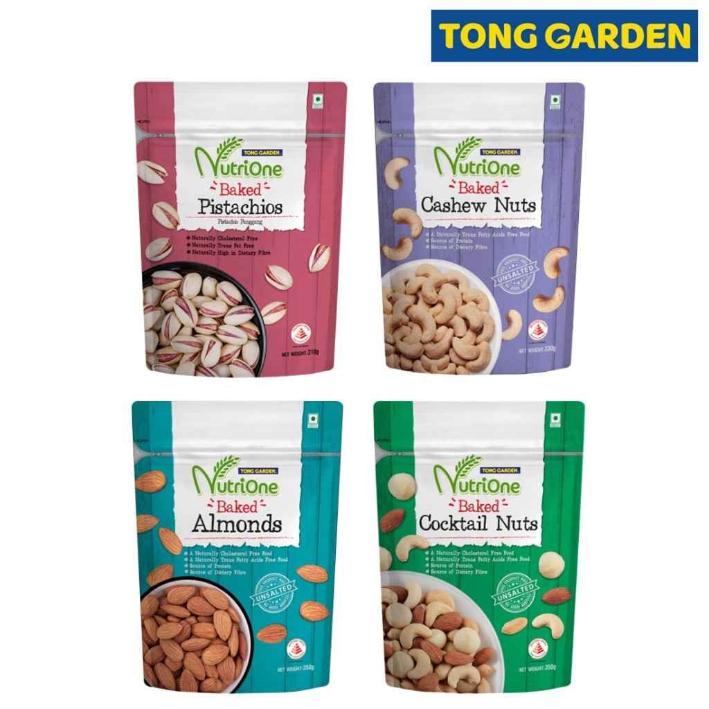 Tong Garden Nutrione Baked Nuts 310g-350g  (bundle of 2) - Almonds / Cashew / Pistachios / Cocktail Nuts (Up: $20.20)