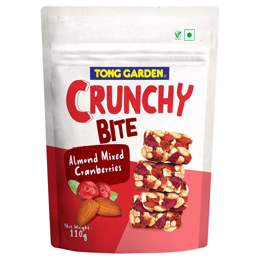 Crunchy Bite Almonds Mixed Cranberries 110g 
